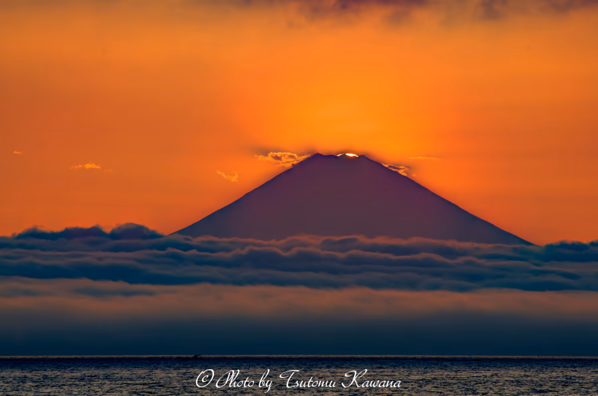 投稿写真：キャッツアイダイヤモンドに富士山は輝けり。
