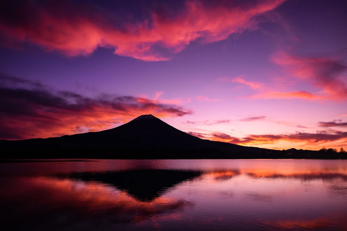 投稿写真：田貫湖の夜明け