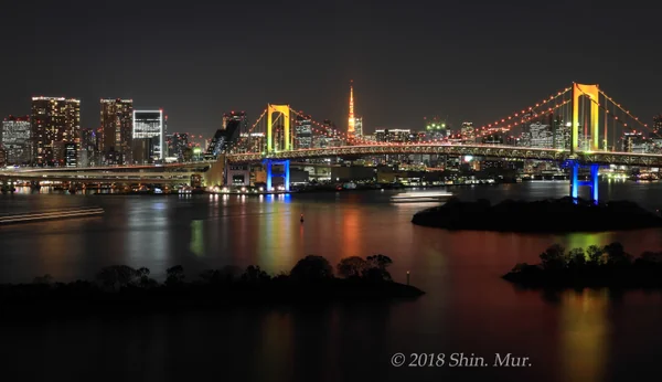 投稿：クリスマス夜のレインボーブリッジと東京タワー