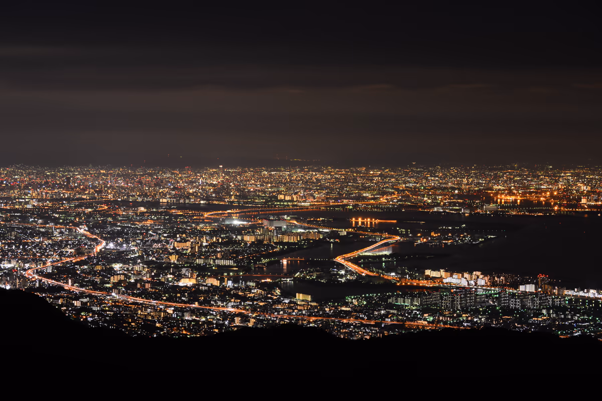 投稿写真：神戸六甲山から眺める1000万ドルの夜景（大阪夜景）
