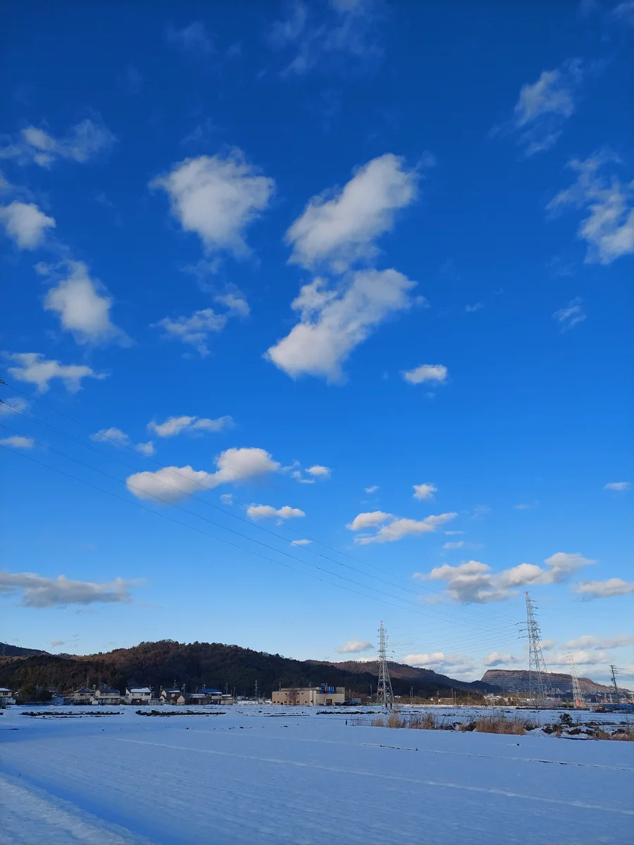 投稿写真：青空と雪景色