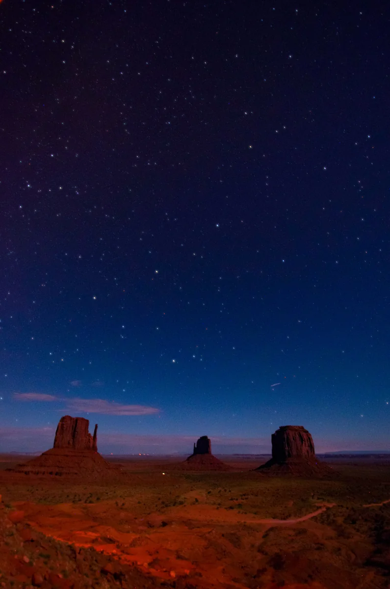 投稿写真：モニュメントバレーの星空