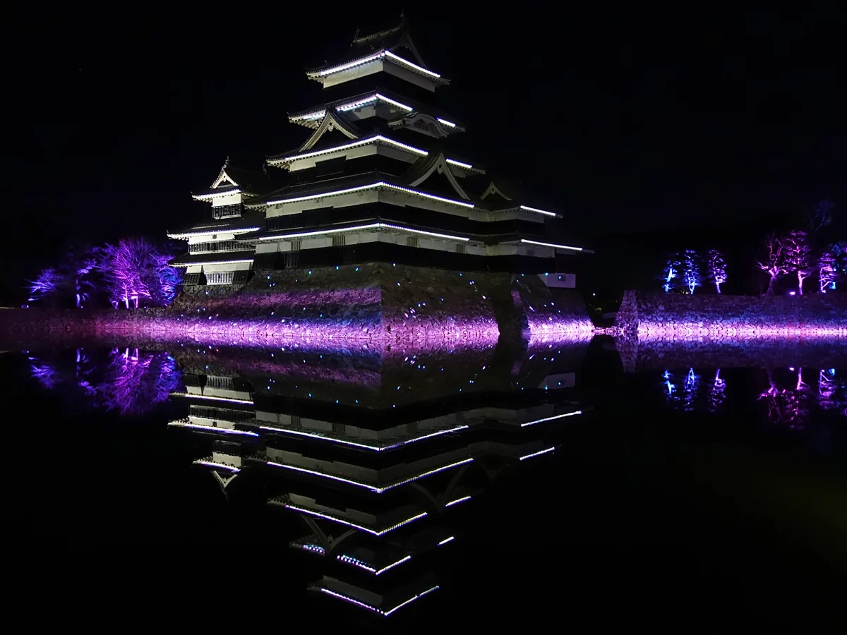 投稿写真：国宝松本城イルミネーション