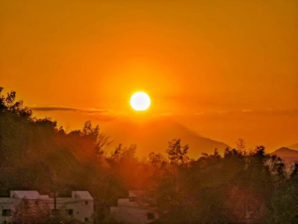 投稿写真：ダイヤモンド富士の始まり