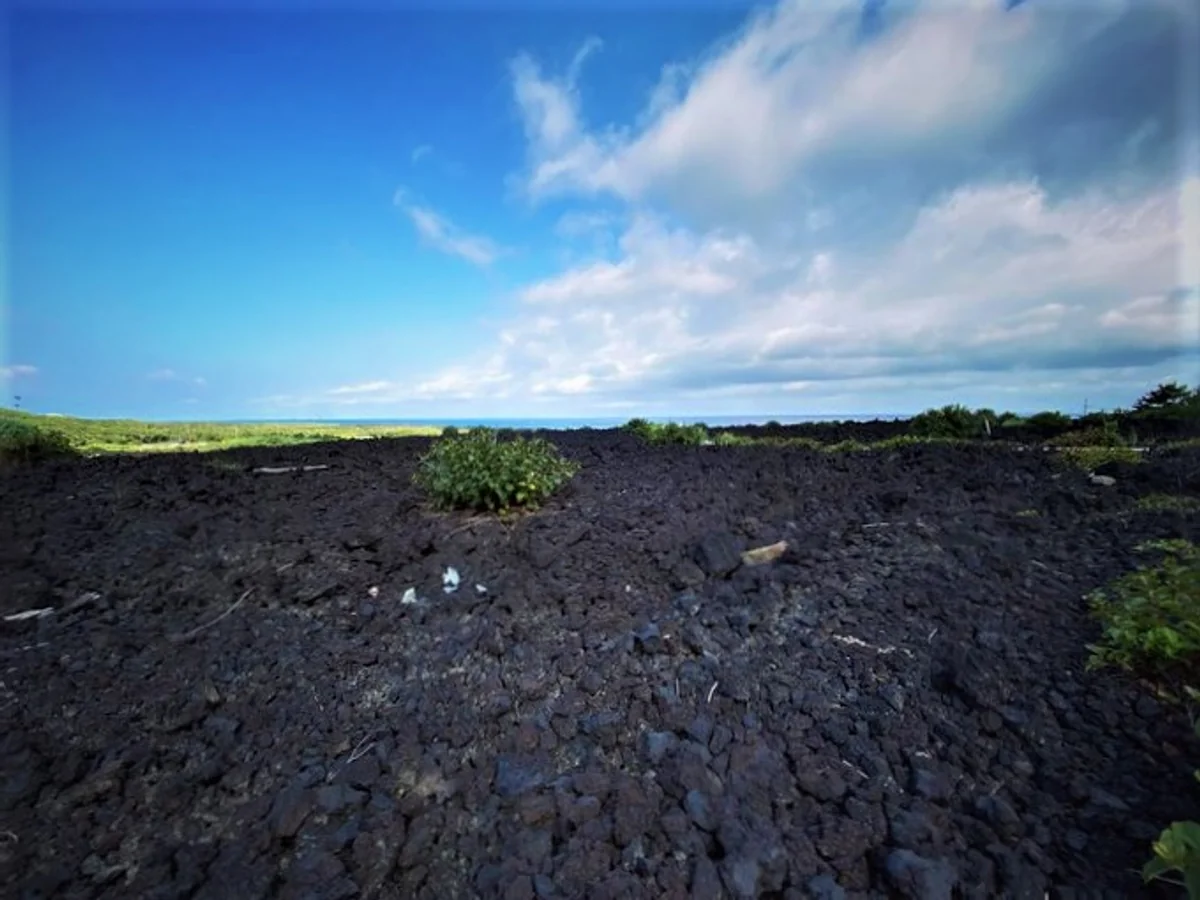 投稿写真：真っ黒な溶岩地帯
