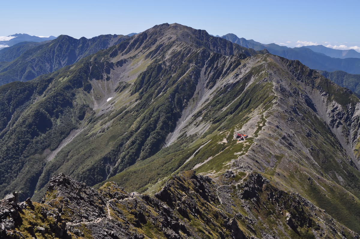 投稿写真：北岳から見る間ノ岳