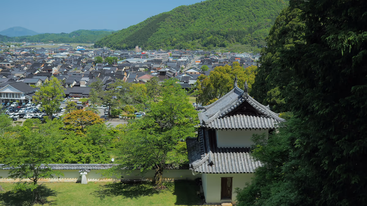 投稿写真：出石城と町