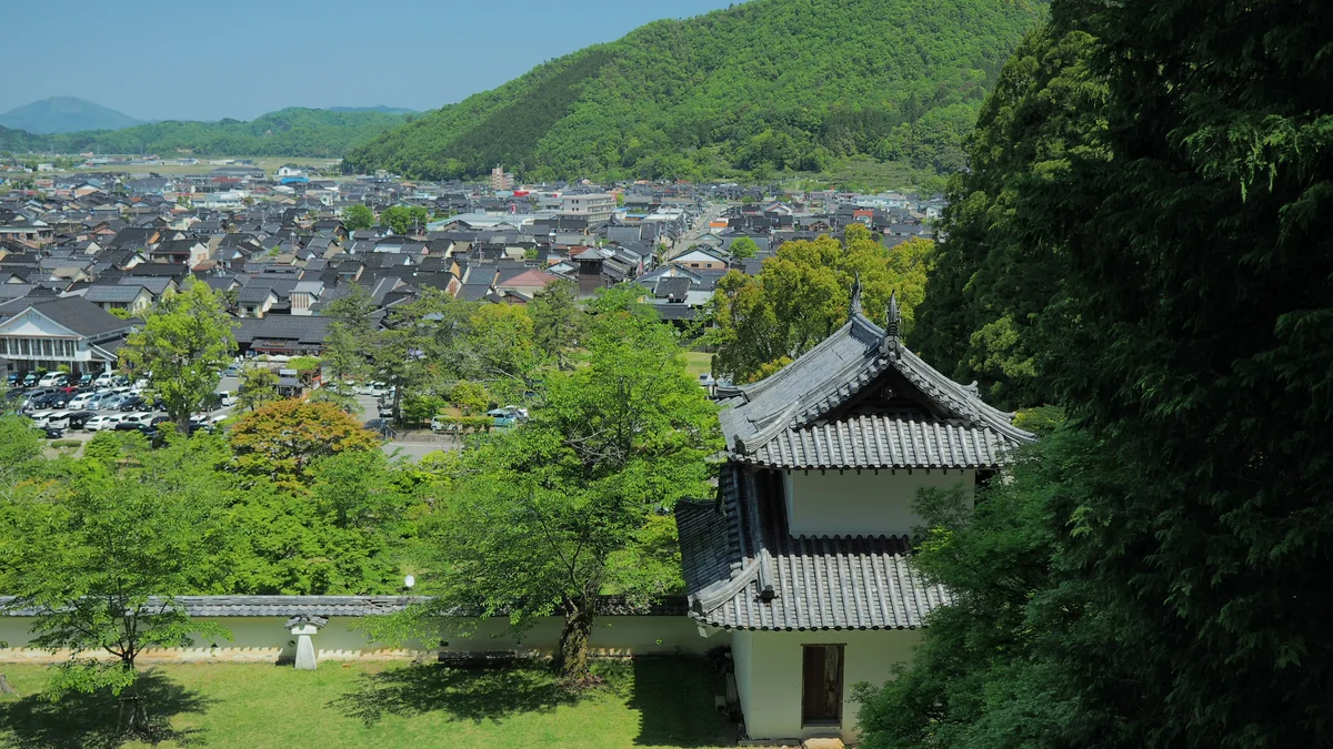 投稿写真：出石城と町