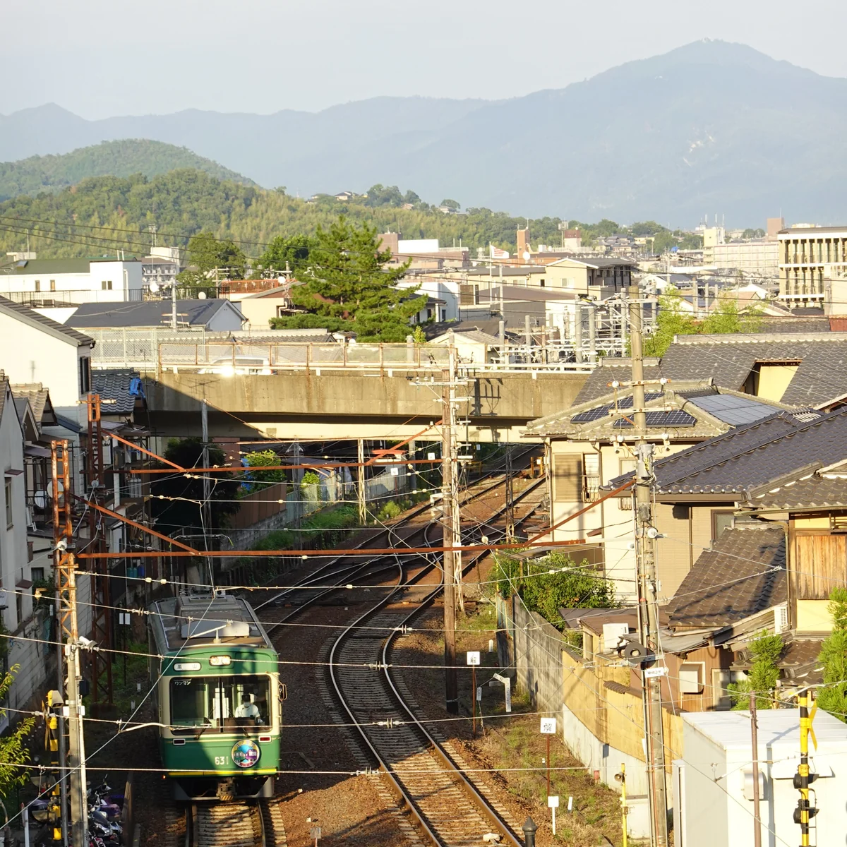 投稿写真：比叡山と嵐電