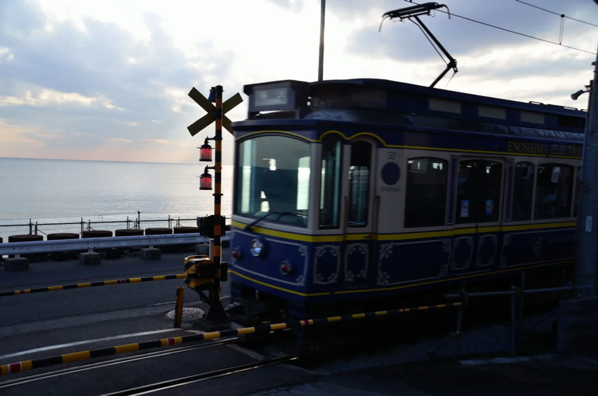 投稿写真：湘南の海と江ノ電