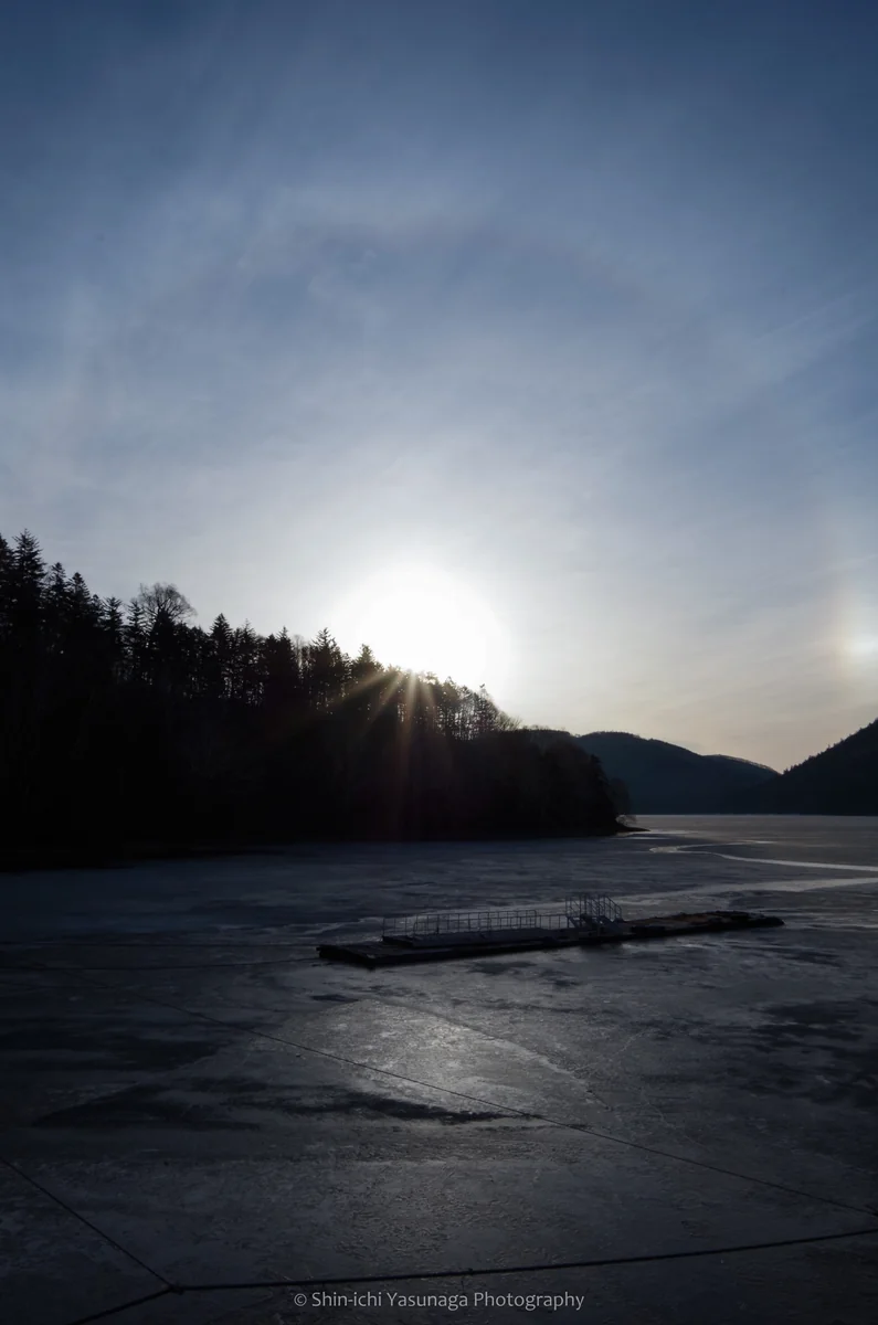 投稿写真：日暈を連れてやってきた太陽
