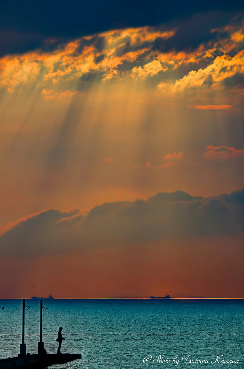 投稿写真：天使の舞い降りる桟橋で一寸、一息。。。