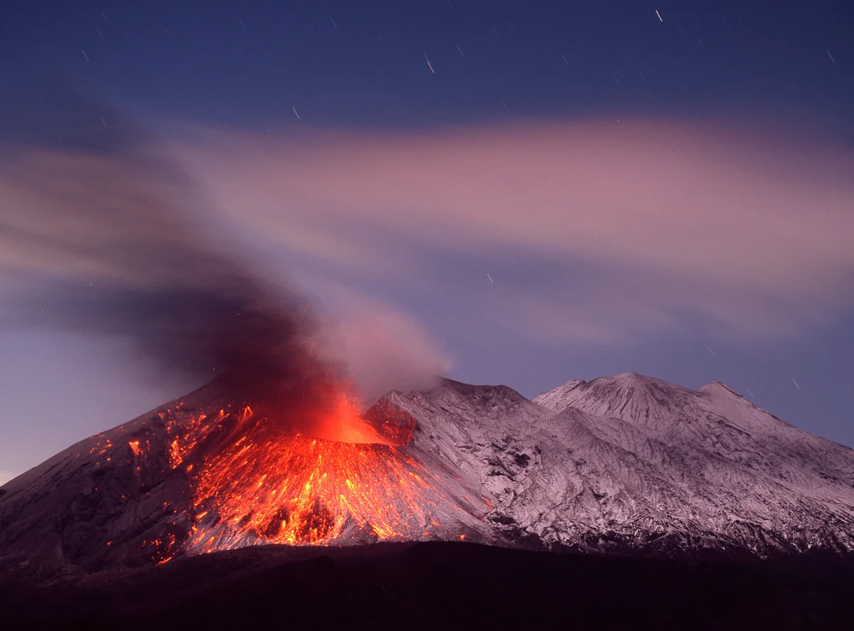 投稿写真：雪と炎