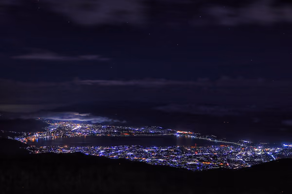 投稿：諏訪湖夜景