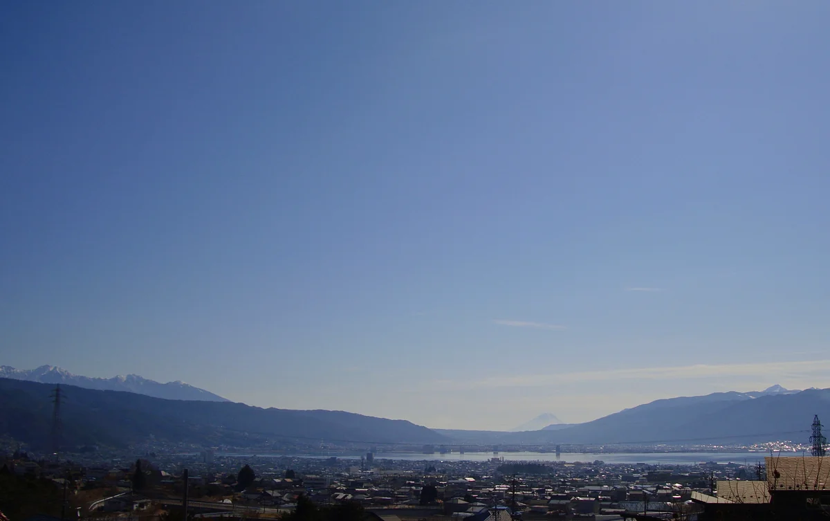 投稿写真：諏訪湖と百名山トリオ