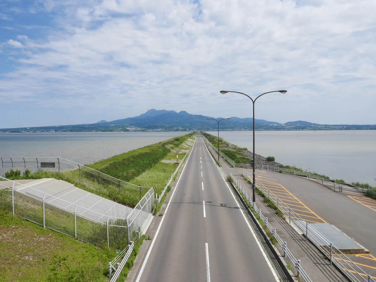 投稿写真：185諫早湾干拓堤防道路（長崎）