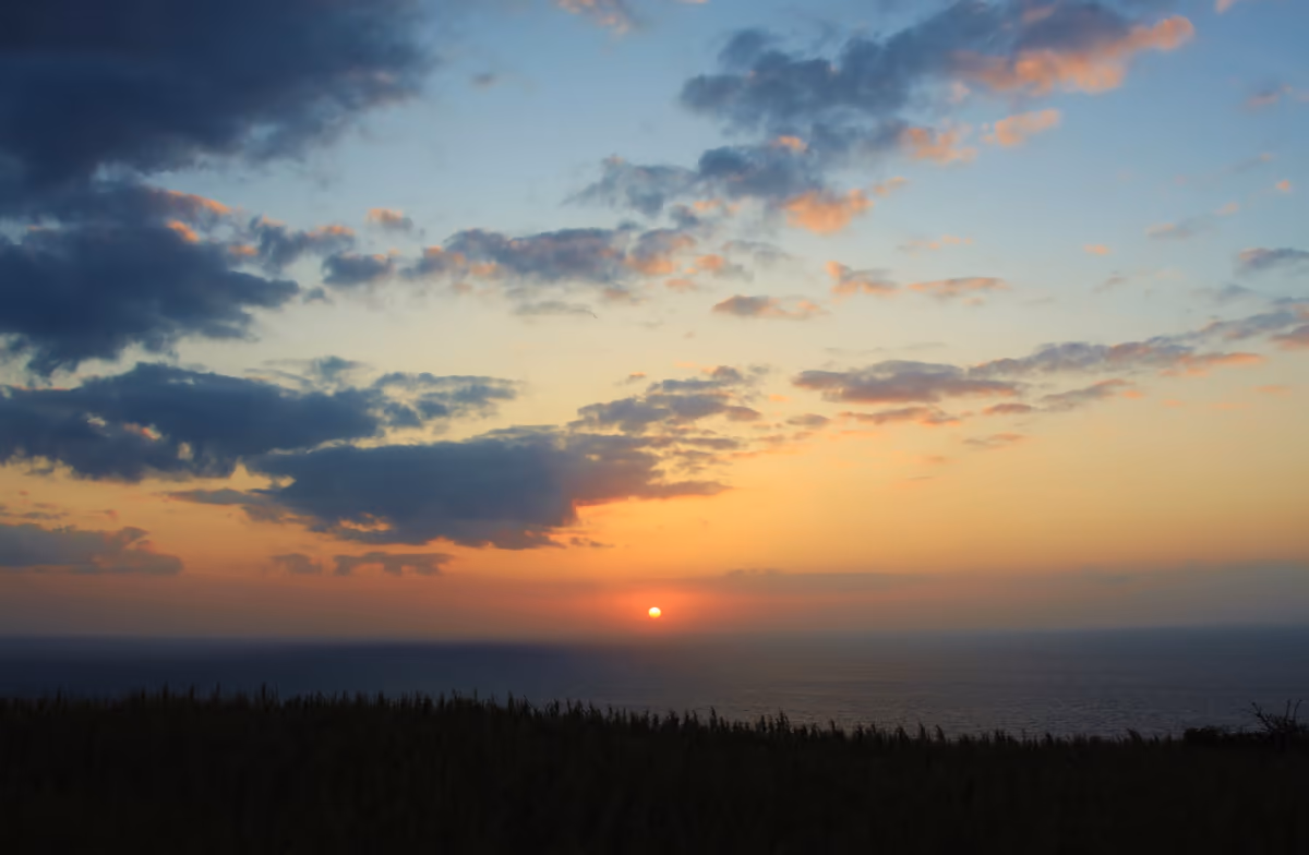 投稿写真：東京都 青ヶ島からの日没