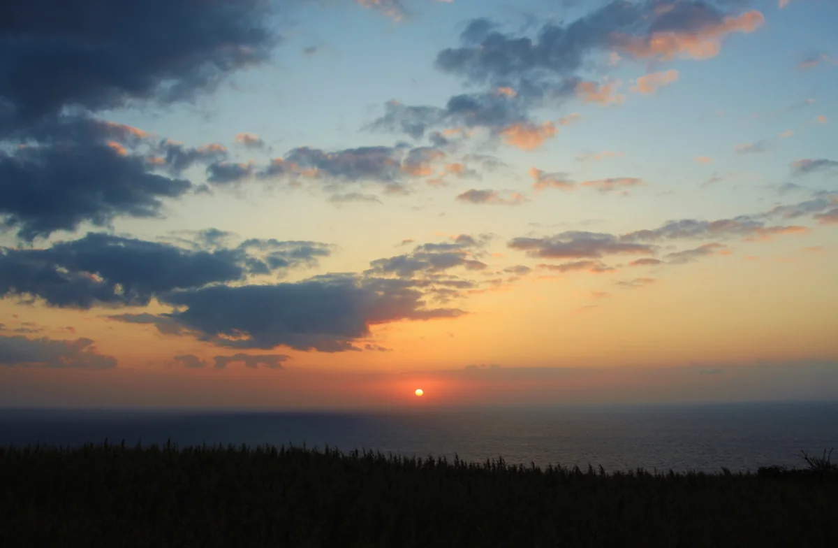 投稿写真：東京都 青ヶ島からの日没