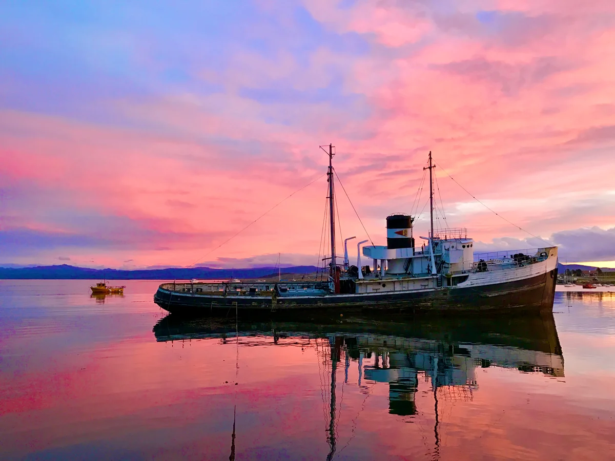 投稿写真：「世界の果て」ウシュアイアの夕焼け