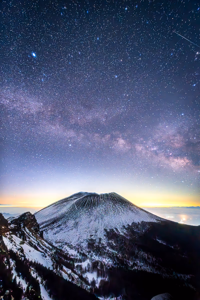 投稿写真：浅間山と天の川
