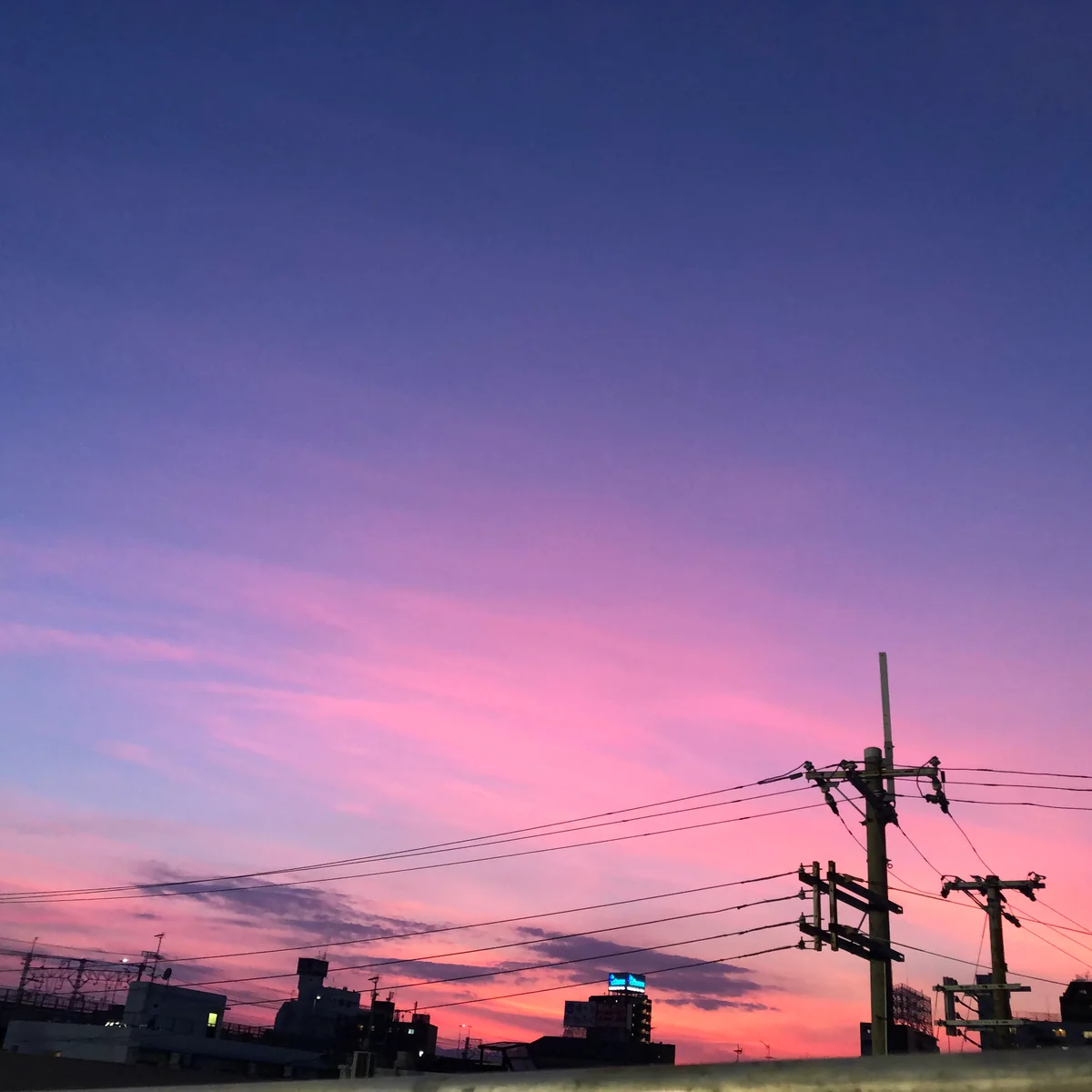 投稿写真：ピンクの夕焼け
