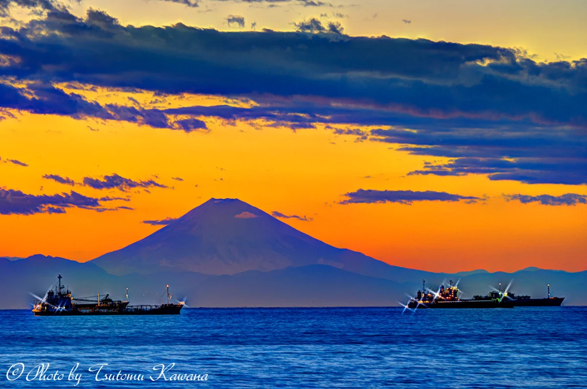 投稿写真：房総館山湾のたそがれ。
