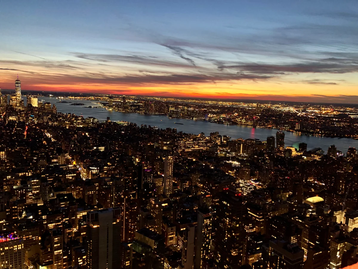 投稿写真：ニューヨークのサンセット