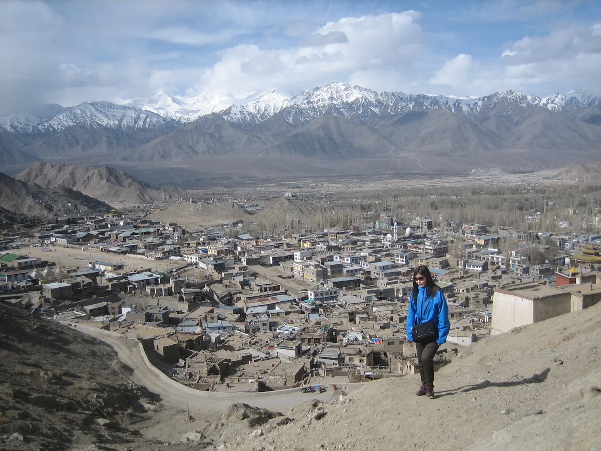 投稿写真：レーの街並みを見おろす