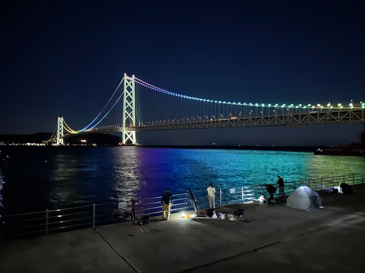 投稿写真：明石大橋夜景