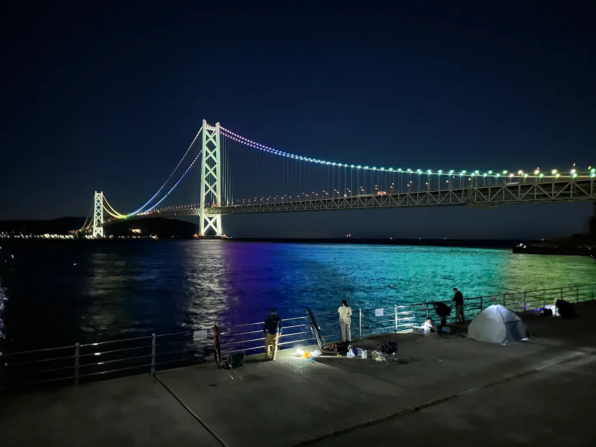 投稿写真：明石大橋夜景