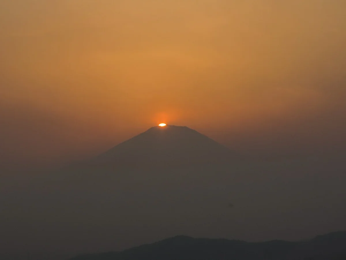 投稿写真：ダイヤモンド富士最後の輝き