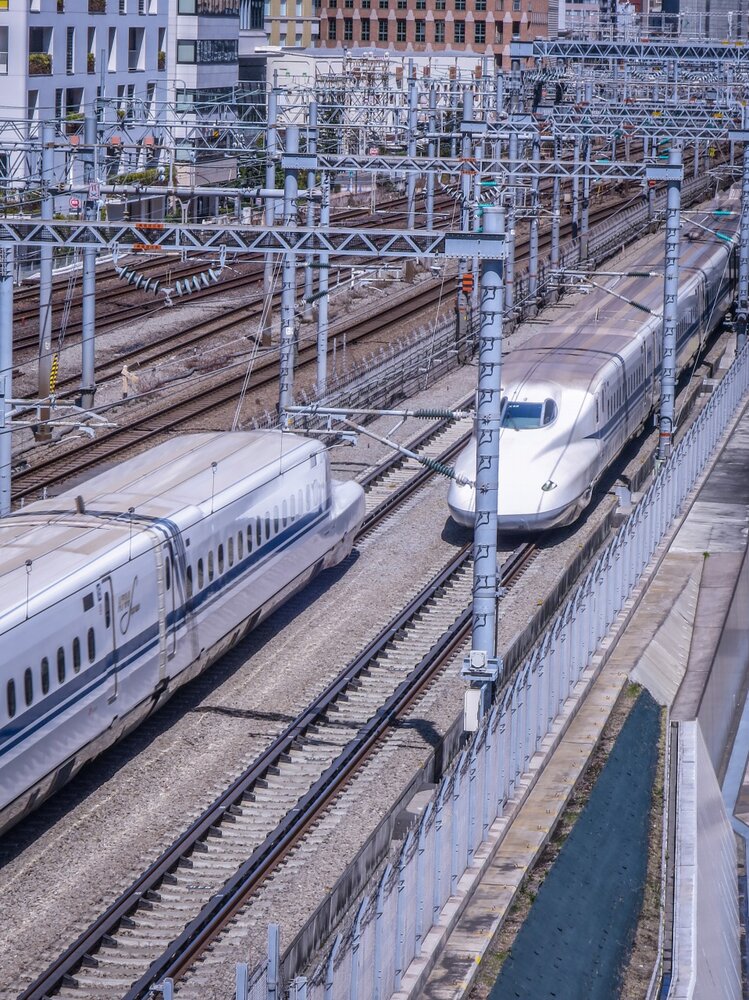 投稿写真：新幹線のすれ違い