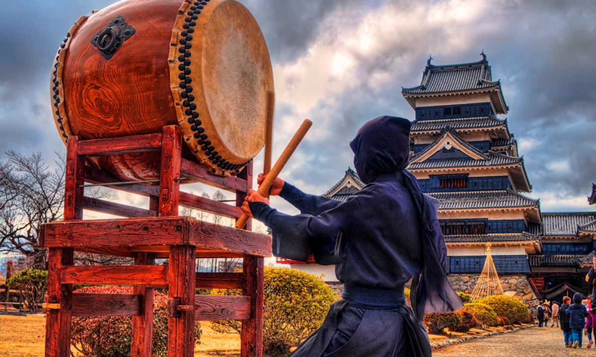 投稿写真：忍者の和太鼓と国宝松本城