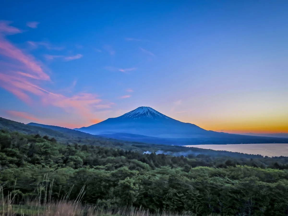 投稿写真：夕焼け雲と富士山
