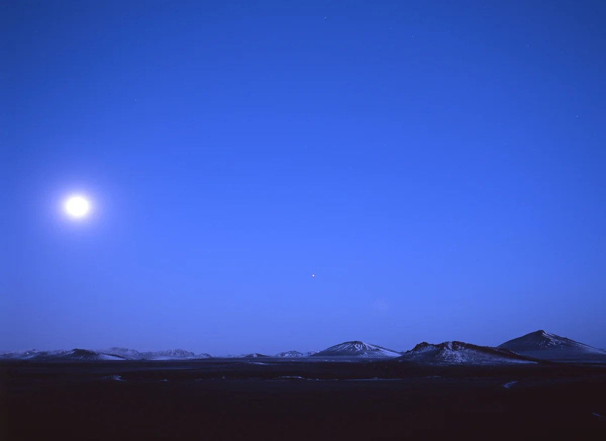 投稿写真：蒼い月夜