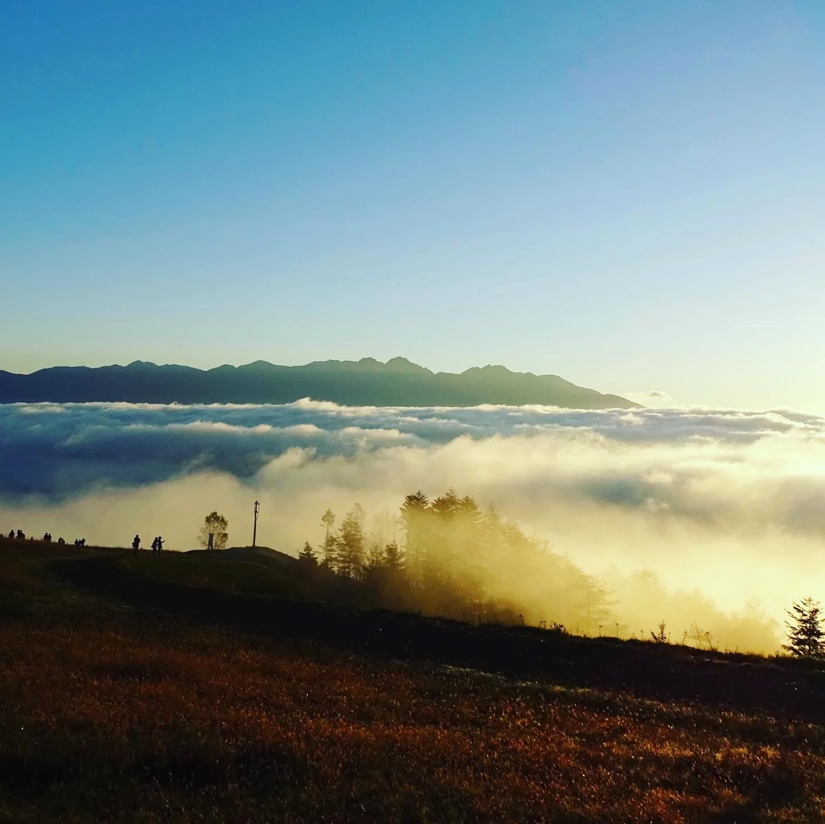 投稿写真：八ヶ岳へと続く雲海