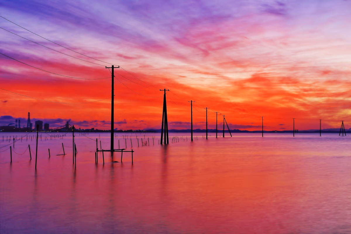 投稿写真：夕凪の久津間海岸