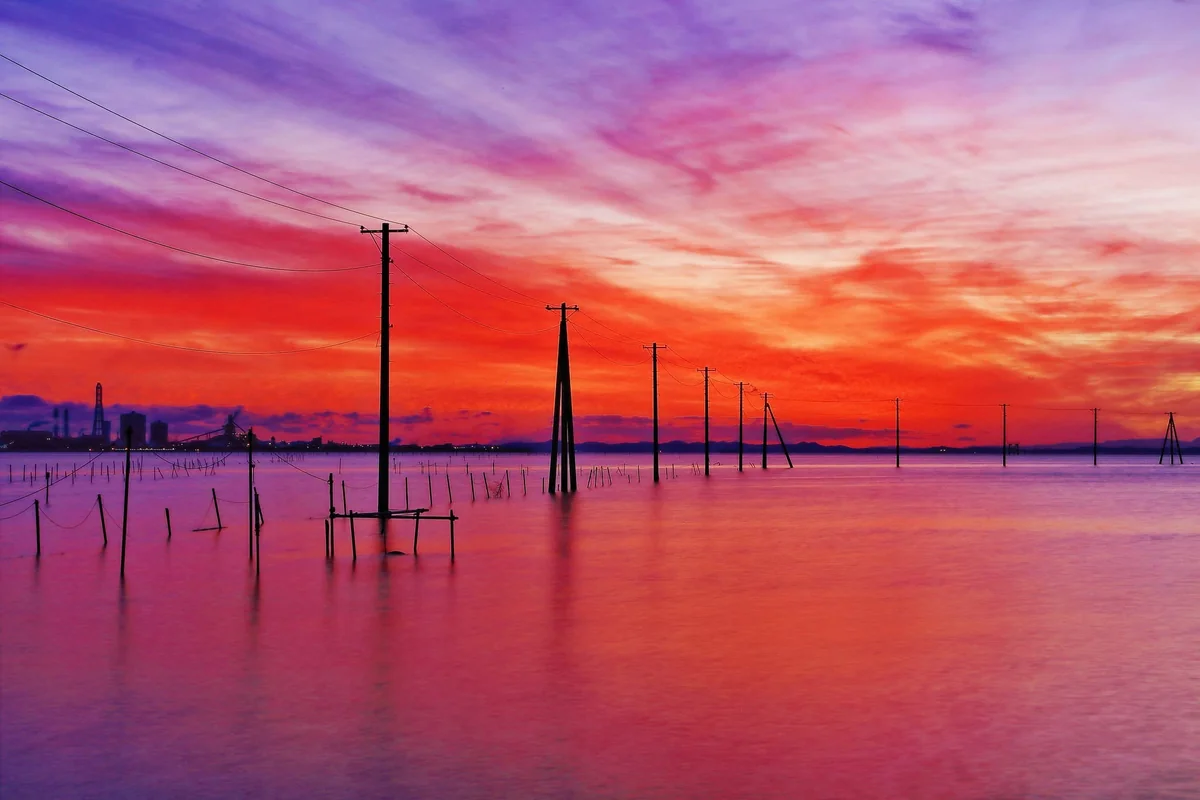 投稿写真：夕凪の久津間海岸