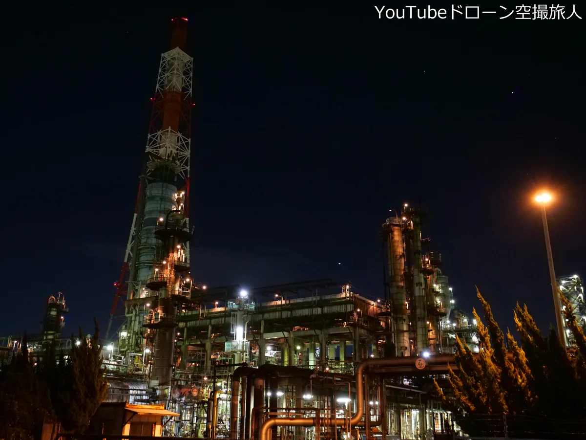 投稿写真：大坂府高石市の工場夜景｜大阪国際石油精製株式会社