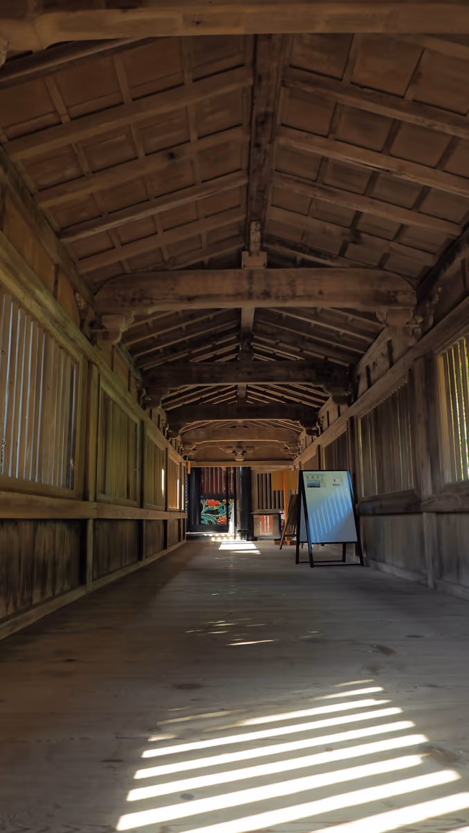 投稿写真：都久夫須麻神社　渡廊下