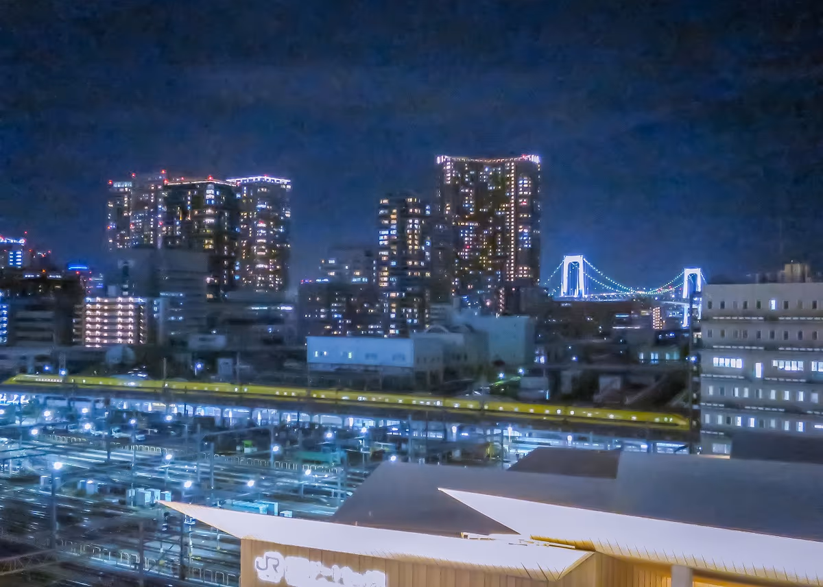 投稿写真：ドクターイエローとレインボーブリッジ