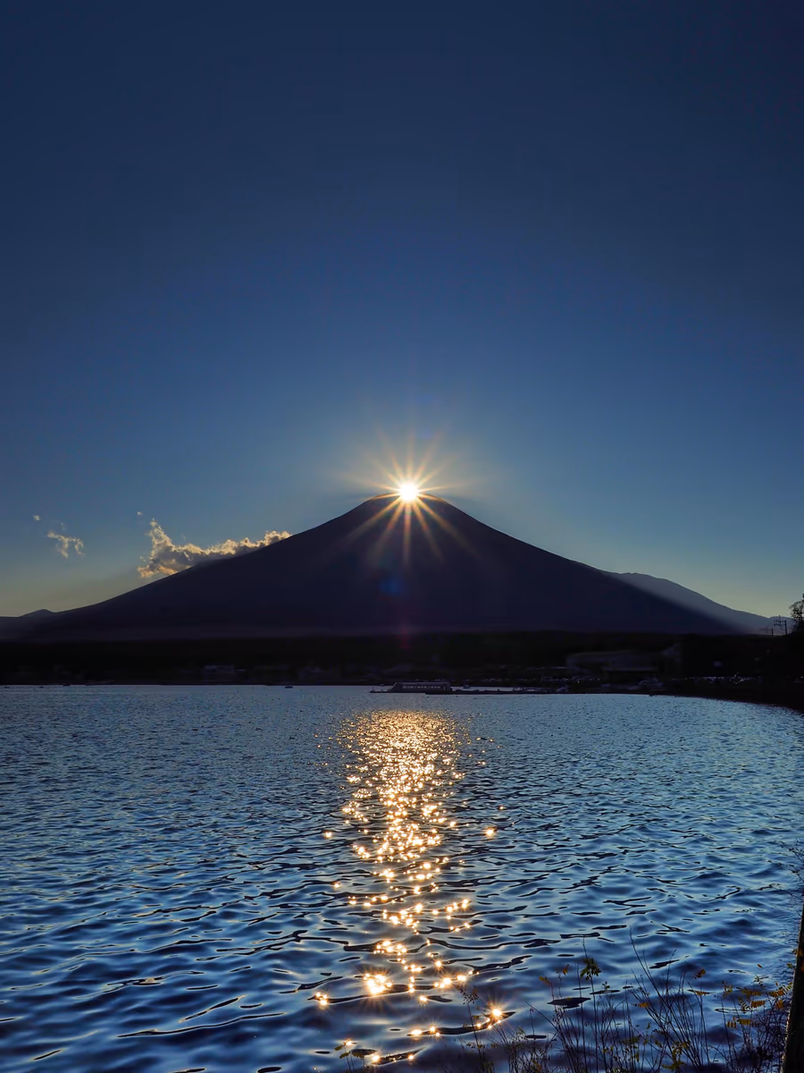 投稿写真：山中湖ダイヤモンド富士