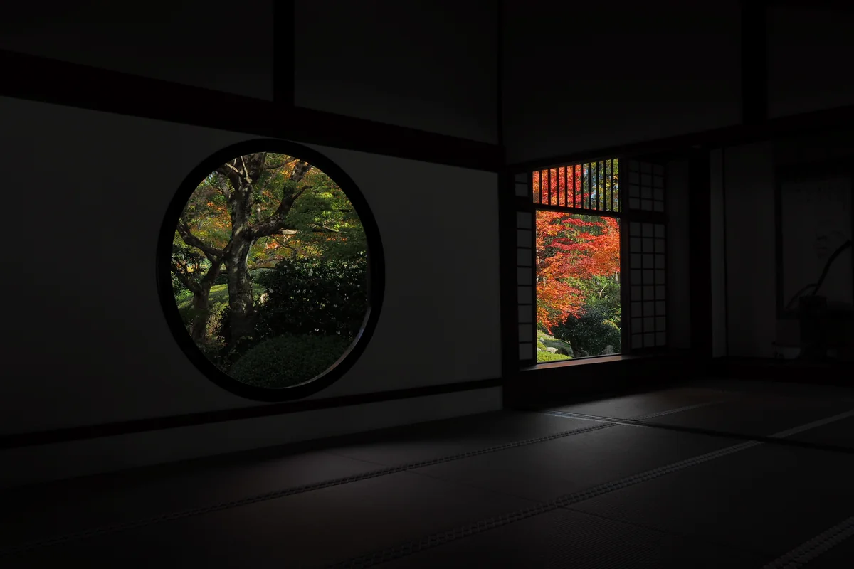 投稿写真：源光庵　「悟りの窓」　「迷いの窓」