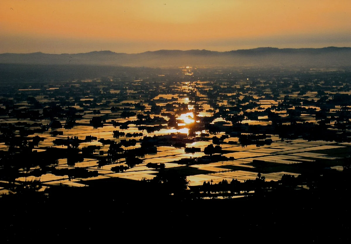 投稿写真：夕刻の散居村