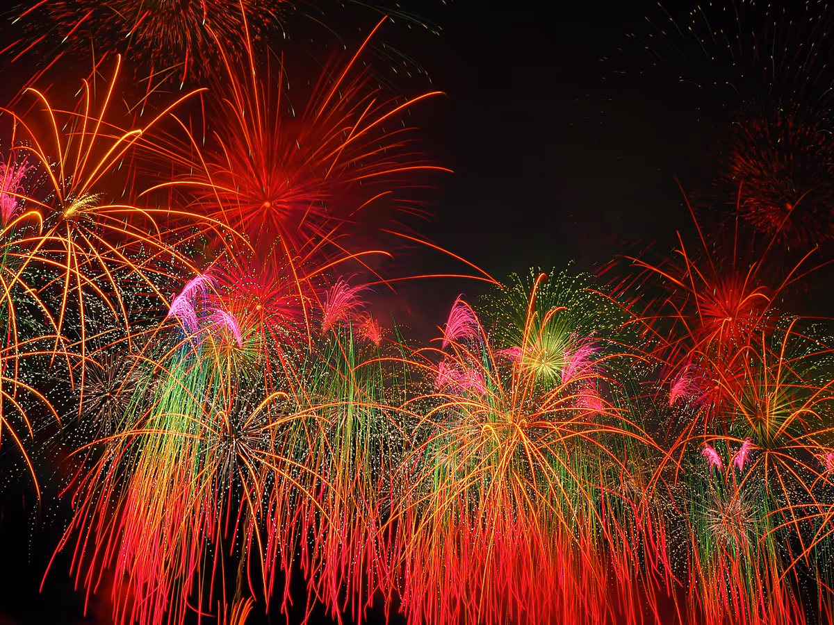 投稿写真：山梨県新明花火大会2018年8月7日