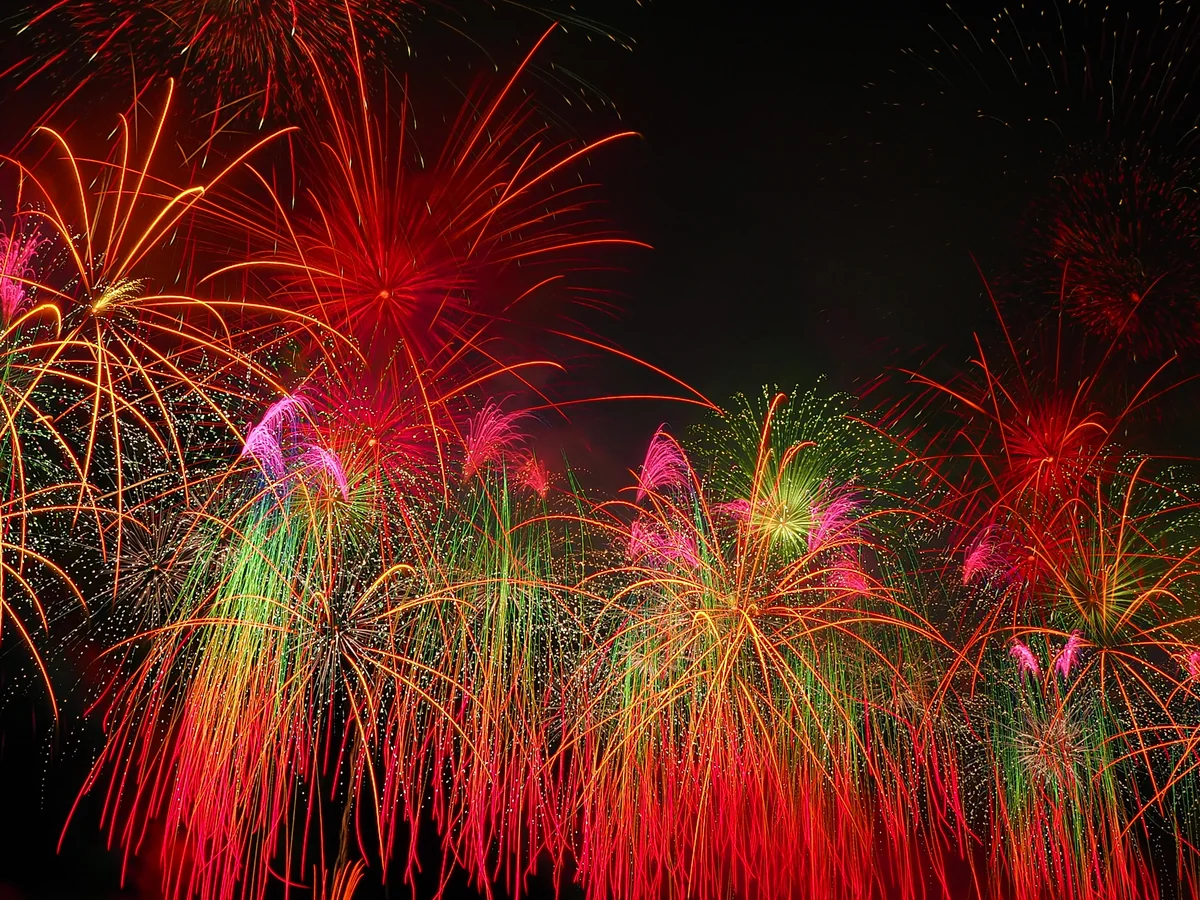 投稿写真：山梨県新明花火大会2018年8月7日