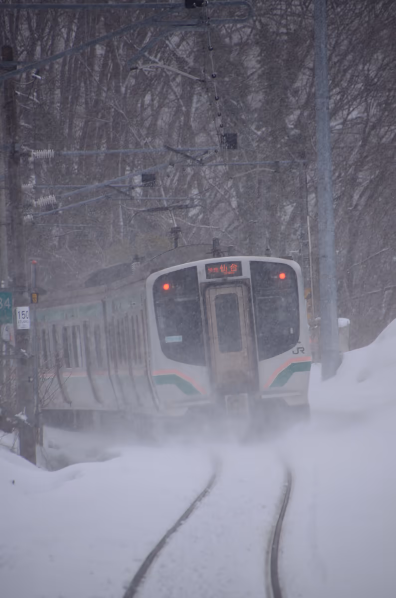 投稿写真：雪の仙山線