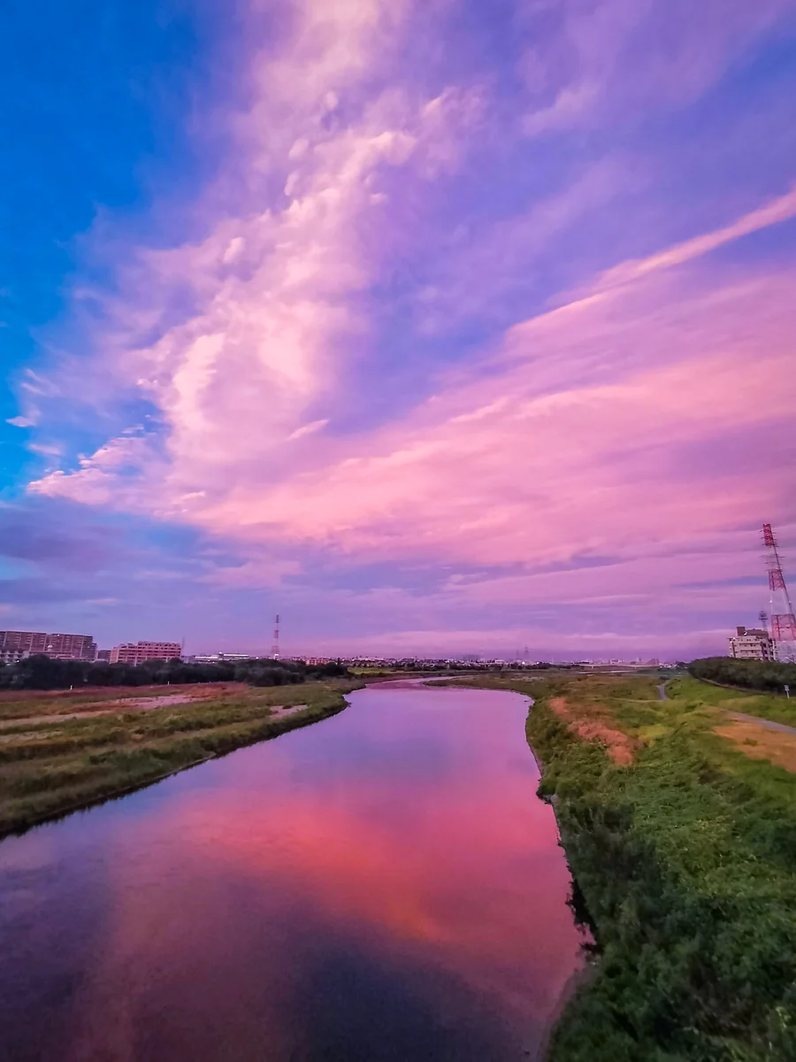 投稿写真：夕焼け雲リフレクション