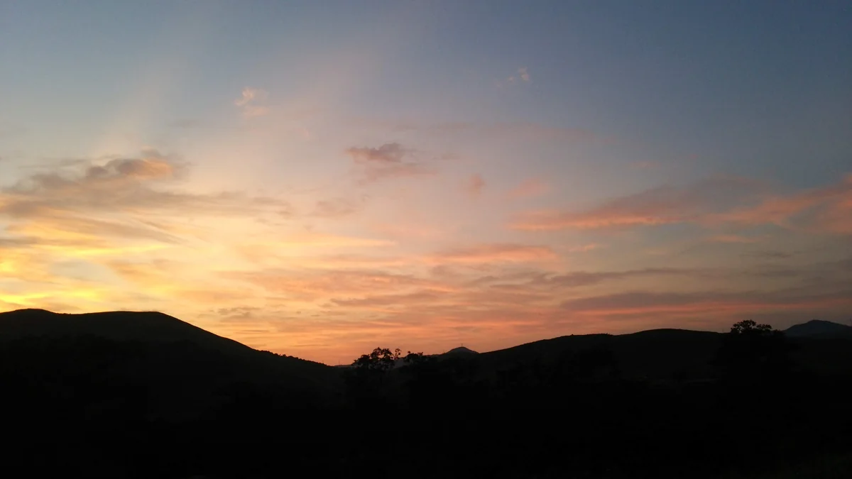 投稿写真：カルスト大地の夕焼け