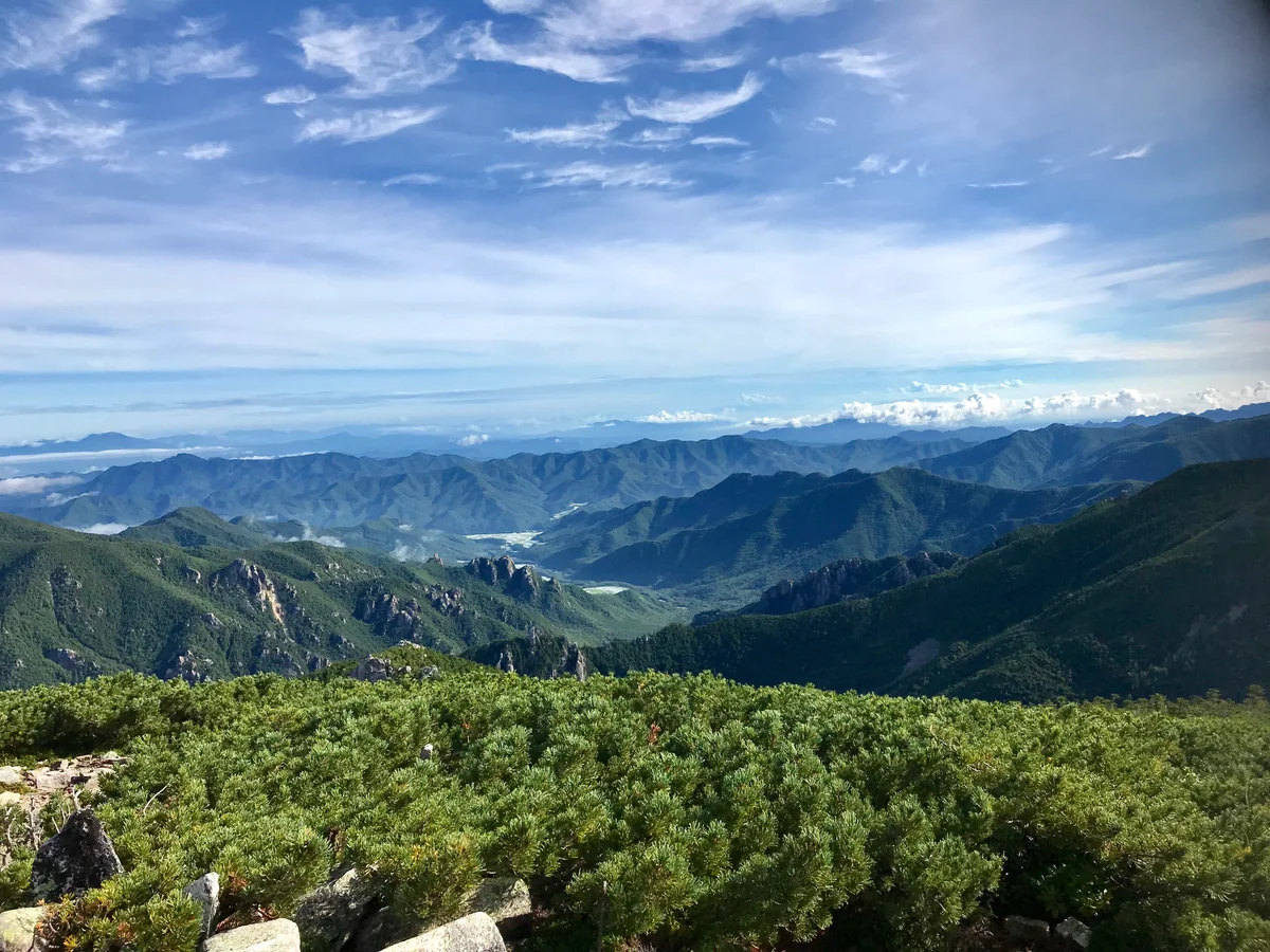 投稿写真：金峰山から見た北方の山々